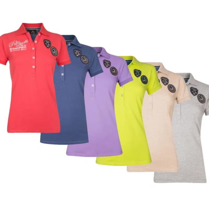 HV Polo Mavis Ladies Polo Shirt - Sand Melange 